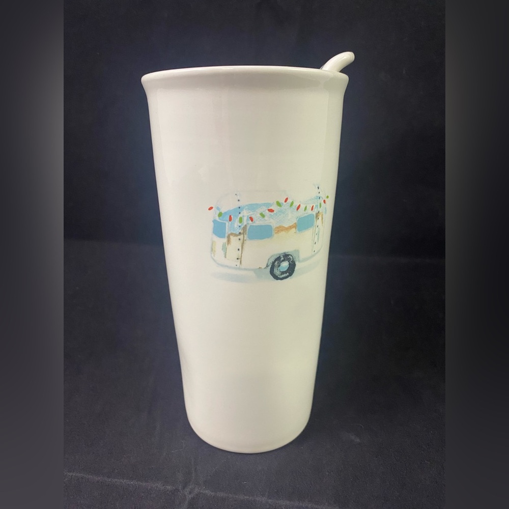 Rae Dunn by Magenta Artisan Collection “Home For The Holidays” Travel Camper Mug